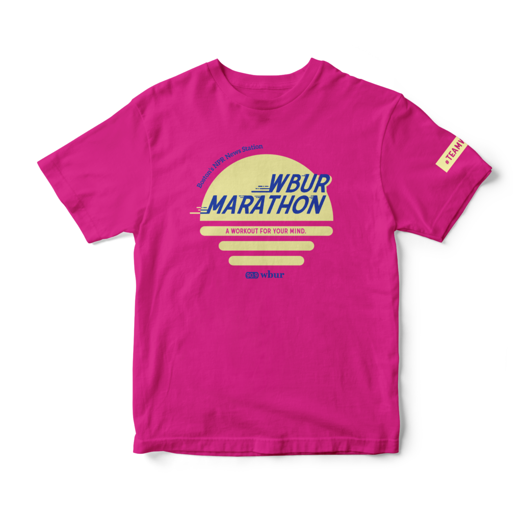 WBUR Marathon tee shirt