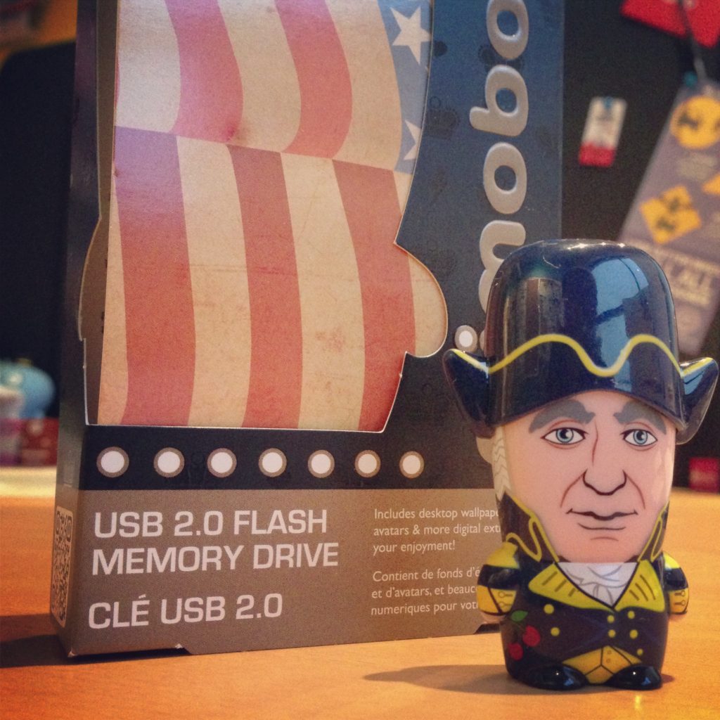 George Washington  MIMOBOT USB flash drive for Mimoco | LILLIAN LEE Art & Design