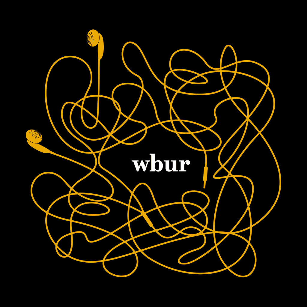 tangled earbud artwork for WBUR