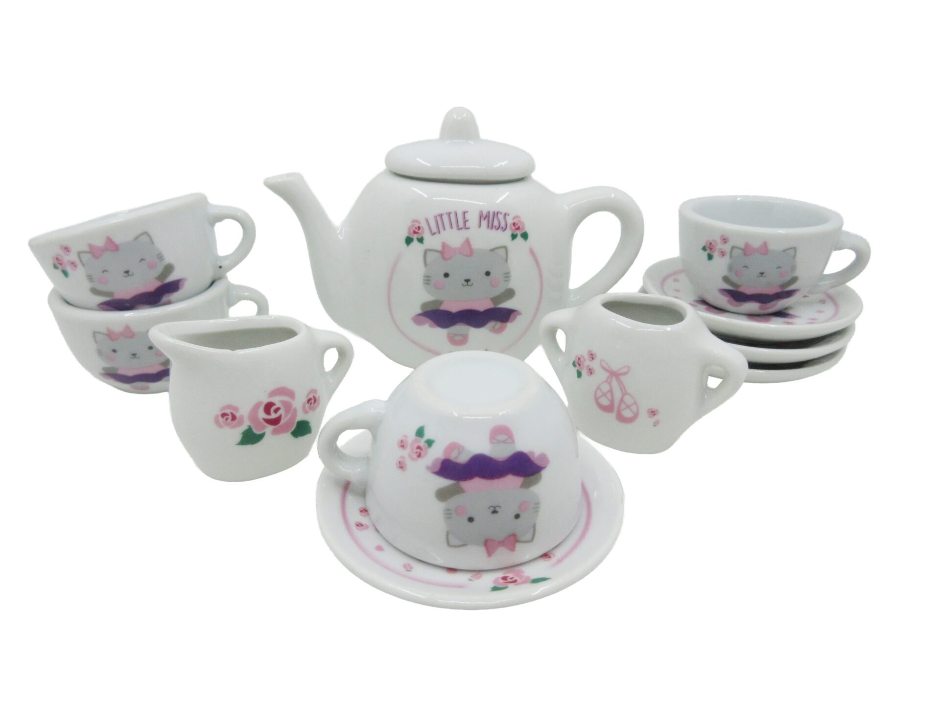 little miss meow tea set schylling